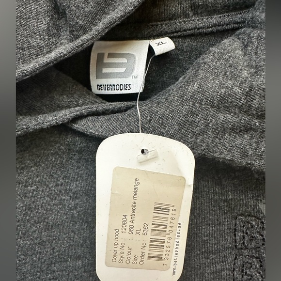 NWT Better Bodies Cover Up Hood / Pump Cover size XL - Picture 4 of 5